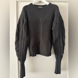 Aritzia Wilfred Merino Wool Dark Gray Knit Sweater